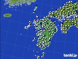 九州地方のアメダス実況(風向・風速)(2019年05月20日)