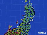 東北地方のアメダス実況(日照時間)(2019年05月21日)