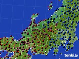 北陸地方のアメダス実況(日照時間)(2019年05月21日)