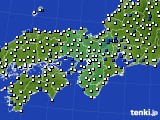 近畿地方のアメダス実況(風向・風速)(2019年05月21日)