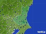 茨城県のアメダス実況(風向・風速)(2019年05月21日)