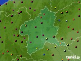 群馬県のアメダス実況(日照時間)(2019年05月22日)