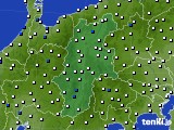 長野県のアメダス実況(風向・風速)(2019年05月22日)