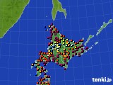 北海道地方のアメダス実況(日照時間)(2019年05月23日)