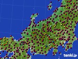 北陸地方のアメダス実況(日照時間)(2019年05月23日)