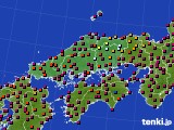 中国地方のアメダス実況(日照時間)(2019年05月23日)