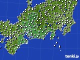 2019年05月23日の東海地方のアメダス(風向・風速)