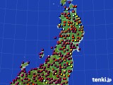 東北地方のアメダス実況(日照時間)(2019年05月24日)