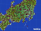 関東・甲信地方のアメダス実況(日照時間)(2019年05月24日)