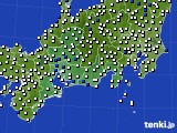 東海地方のアメダス実況(風向・風速)(2019年05月24日)