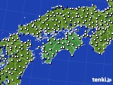 2019年05月24日の四国地方のアメダス(風向・風速)