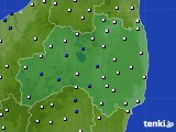 福島県のアメダス実況(風向・風速)(2019年05月24日)