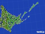 道東のアメダス実況(風向・風速)(2019年05月26日)