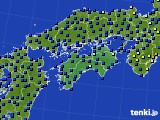 四国地方のアメダス実況(日照時間)(2019年05月27日)