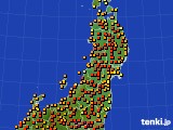 2019年05月27日の東北地方のアメダス(気温)