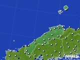 2019年05月27日の島根県のアメダス(風向・風速)