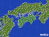 四国地方のアメダス実況(風向・風速)(2019年05月28日)