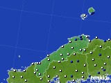 2019年05月29日の島根県のアメダス(風向・風速)