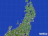 東北地方のアメダス実況(風向・風速)(2019年05月31日)