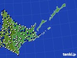 道東のアメダス実況(風向・風速)(2019年06月01日)