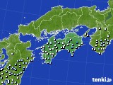 四国地方のアメダス実況(降水量)(2019年06月02日)