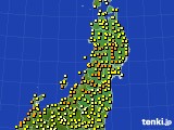 東北地方のアメダス実況(気温)(2019年06月02日)