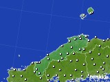 島根県のアメダス実況(風向・風速)(2019年06月06日)