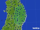 岩手県のアメダス実況(日照時間)(2019年06月07日)