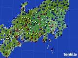 関東・甲信地方のアメダス実況(日照時間)(2019年06月08日)