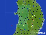 2019年06月08日の秋田県のアメダス(日照時間)