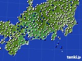 東海地方のアメダス実況(風向・風速)(2019年06月08日)