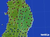 岩手県のアメダス実況(日照時間)(2019年06月09日)