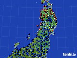 東北地方のアメダス実況(日照時間)(2019年06月10日)