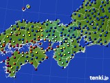 近畿地方のアメダス実況(日照時間)(2019年06月10日)