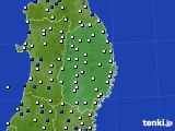 2019年06月10日の岩手県のアメダス(風向・風速)