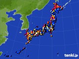 アメダス実況(日照時間)(2019年06月11日)