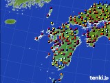 2019年06月12日の九州地方のアメダス(日照時間)