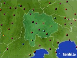 山梨県のアメダス実況(日照時間)(2019年06月13日)