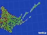 2019年06月15日の道東のアメダス(日照時間)