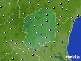 栃木県のアメダス実況(風向・風速)(2019年06月15日)