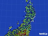 東北地方のアメダス実況(日照時間)(2019年06月16日)