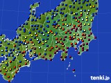 関東・甲信地方のアメダス実況(日照時間)(2019年06月16日)