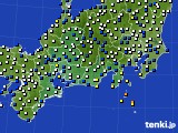 東海地方のアメダス実況(風向・風速)(2019年06月16日)