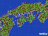 四国地方のアメダス実況(日照時間)(2019年06月17日)