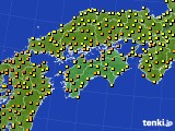 2019年06月17日の四国地方のアメダス(気温)