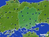 岡山県のアメダス実況(日照時間)(2019年06月18日)