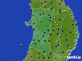 2019年06月18日の秋田県のアメダス(日照時間)