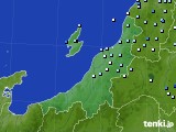 新潟県のアメダス実況(降水量)(2019年06月19日)