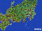 2019年06月19日の関東・甲信地方のアメダス(日照時間)