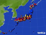 2019年06月19日のアメダス(日照時間)